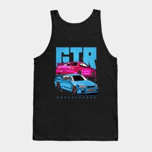 skyline r34 gtr jdm Tank Top